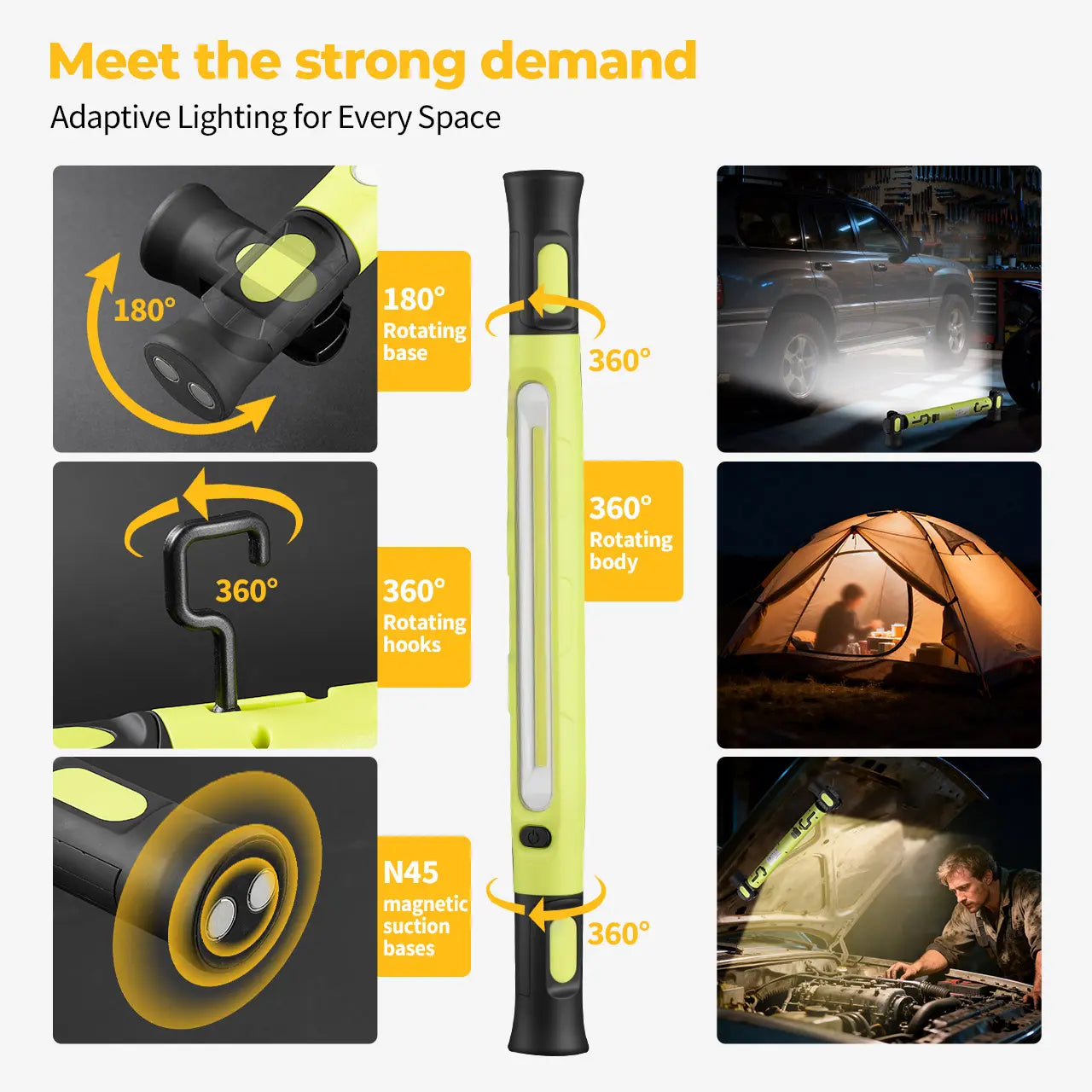 Mroace Under Hood Work Light Bar