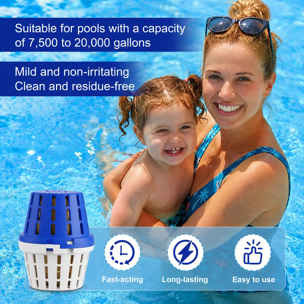 Mroace Universal 20K-Gallon Pool Mineral Purifier Cartridge