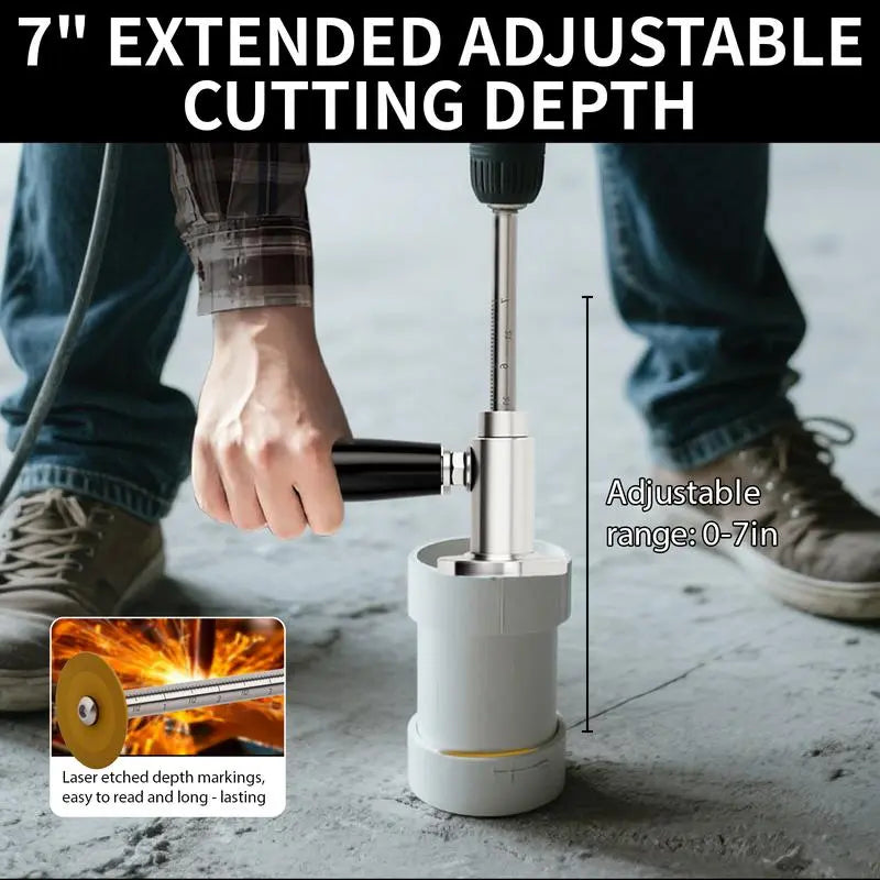 Mroace PVC Pipe Inside Cutter with Adjustable Depth Guide