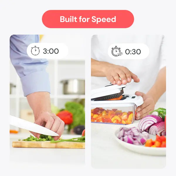 Mroace Stainless Steel Vegetable Chopper and Slicer