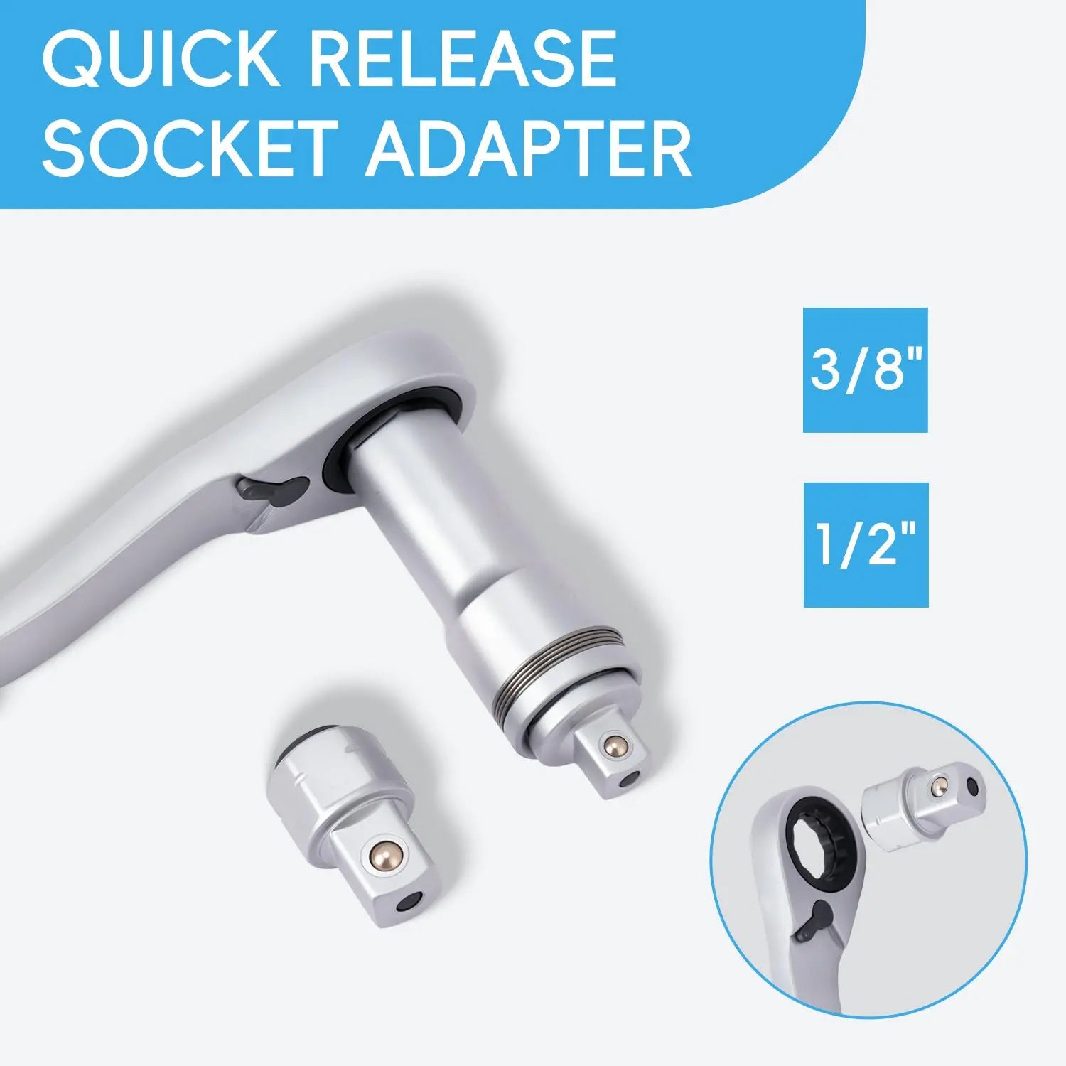 Mroace Hollow Pass Through Ratchet Socket Set