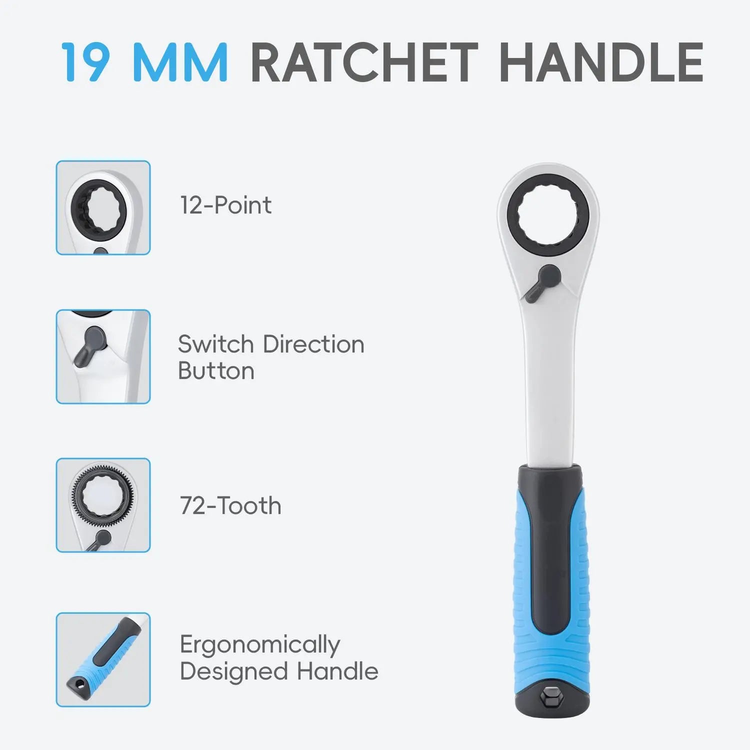 Mroace Hollow Pass Through Ratchet Socket Set