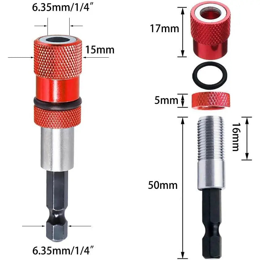 Mroace Adjustable Depth Drywall Screw Holder Bit Set