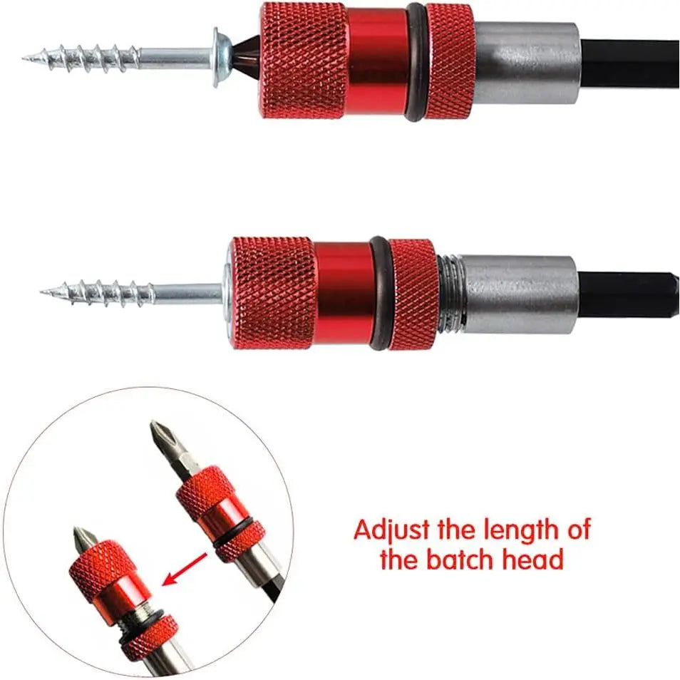 Mroace Adjustable Depth Drywall Screw Holder Bit Set