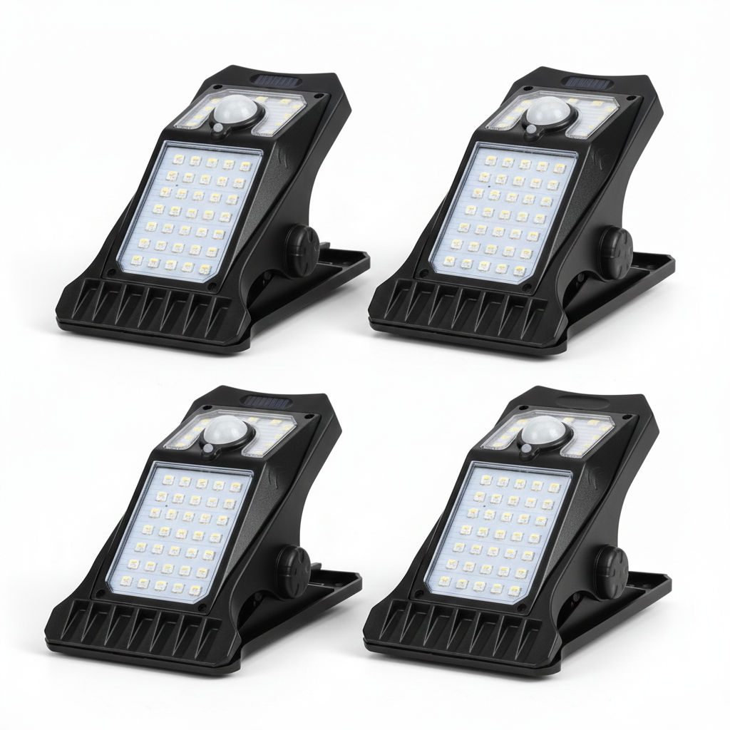 Mroace Solar Motion Sensor LED Clip Light