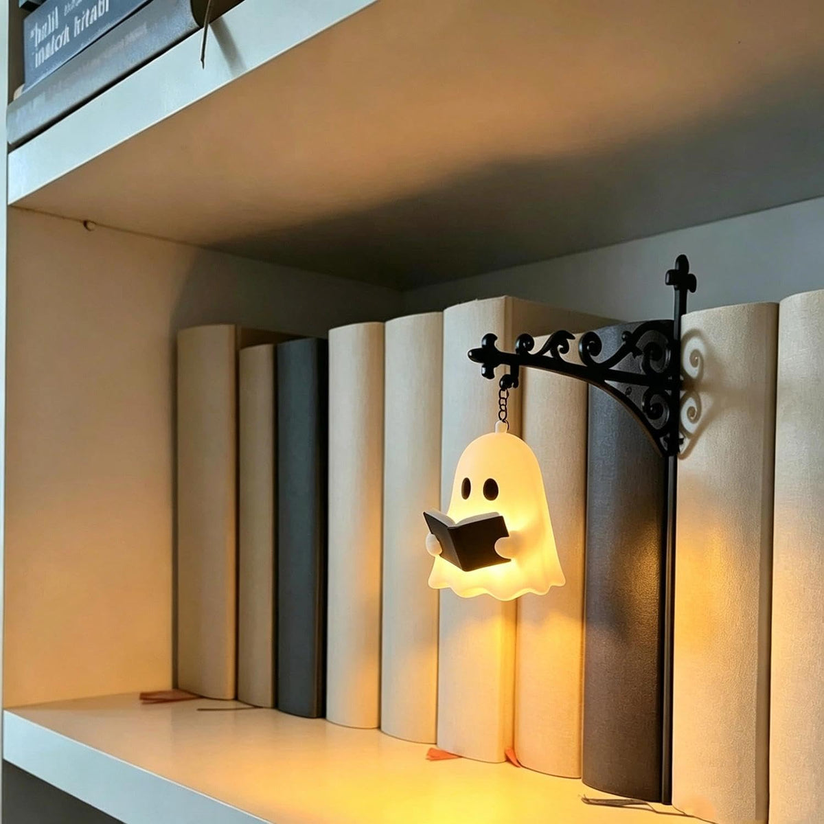 Mroace Antique LED Library Lantern Bookshelf Light