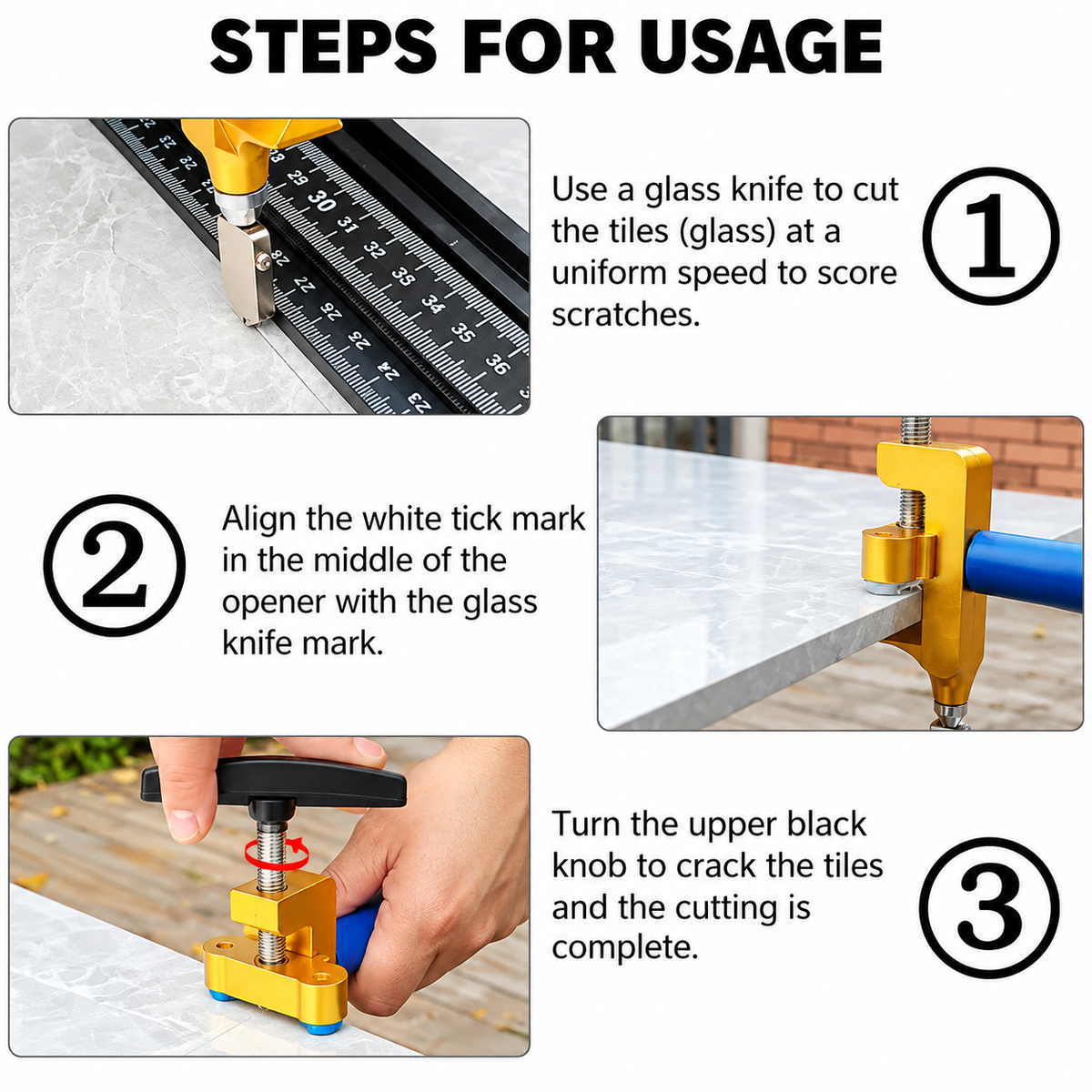 Mroace Manual Glass And Tile Cutter With Breaking Pliers