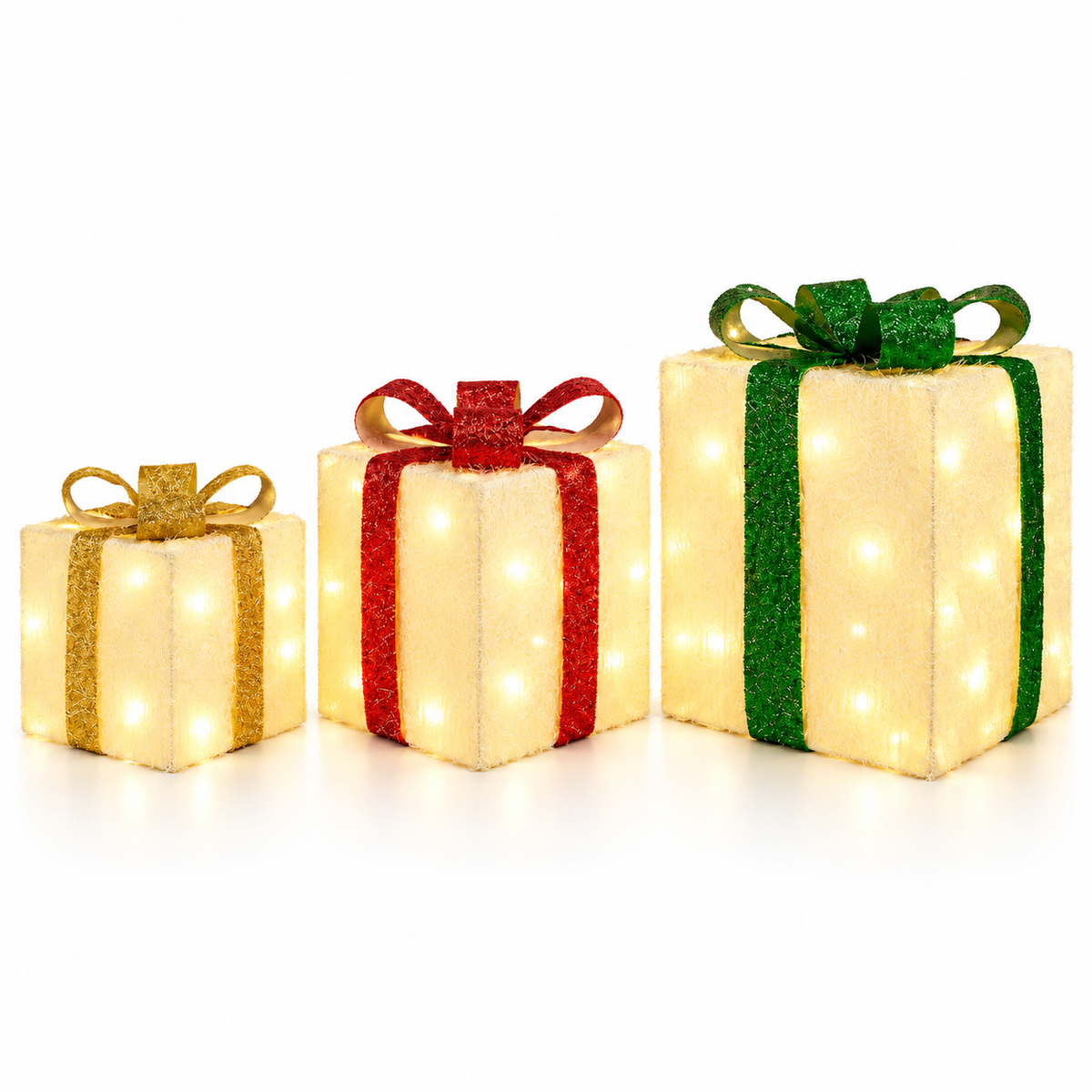Mroace Remote Controlled LED Christmas Ornament Set