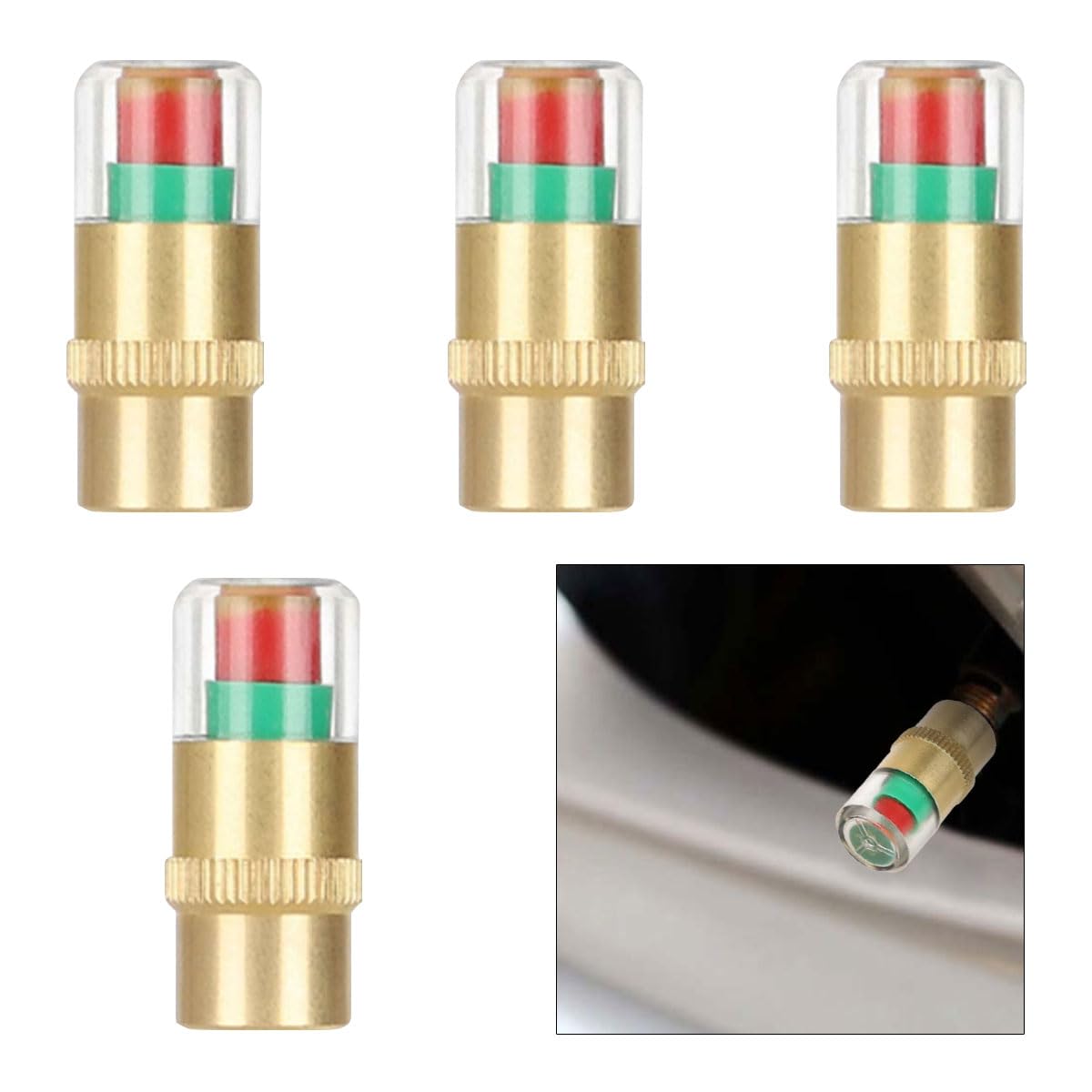 Mroace Tire Pressure Monitor Valve Stem Caps