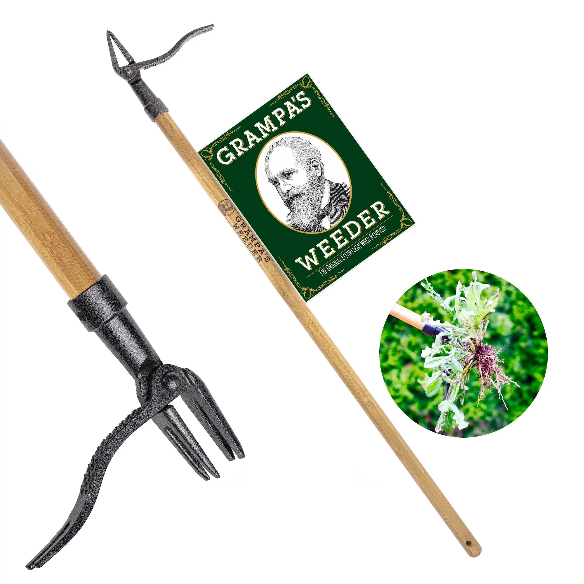 Mroace Stand Up Weed Puller Tool with Long Handle