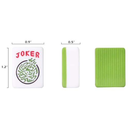 Mroace 166-Piece American Mahjong Tile Set in Green
