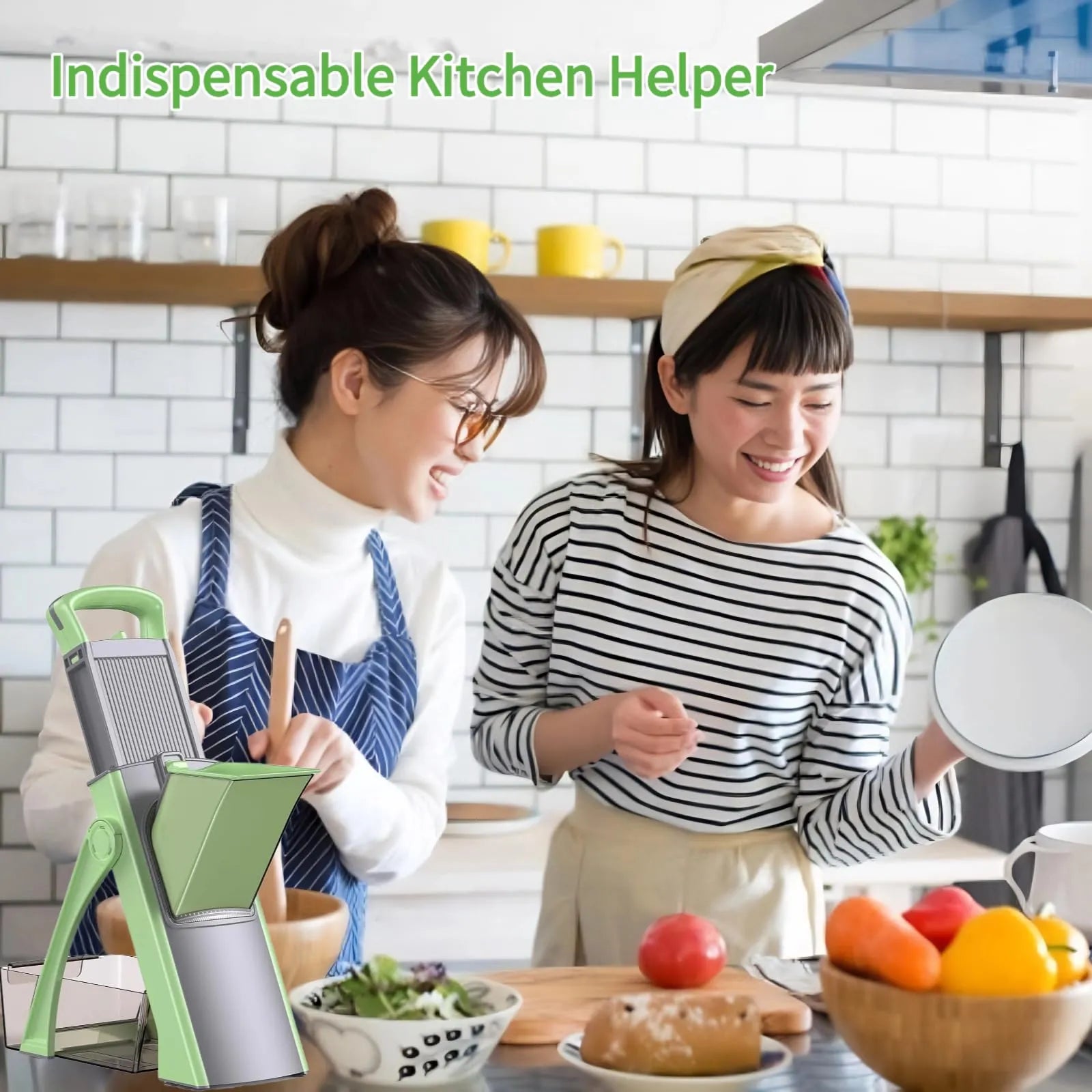 Mroace Adjustable Safe Mandoline Vegetable Slicer