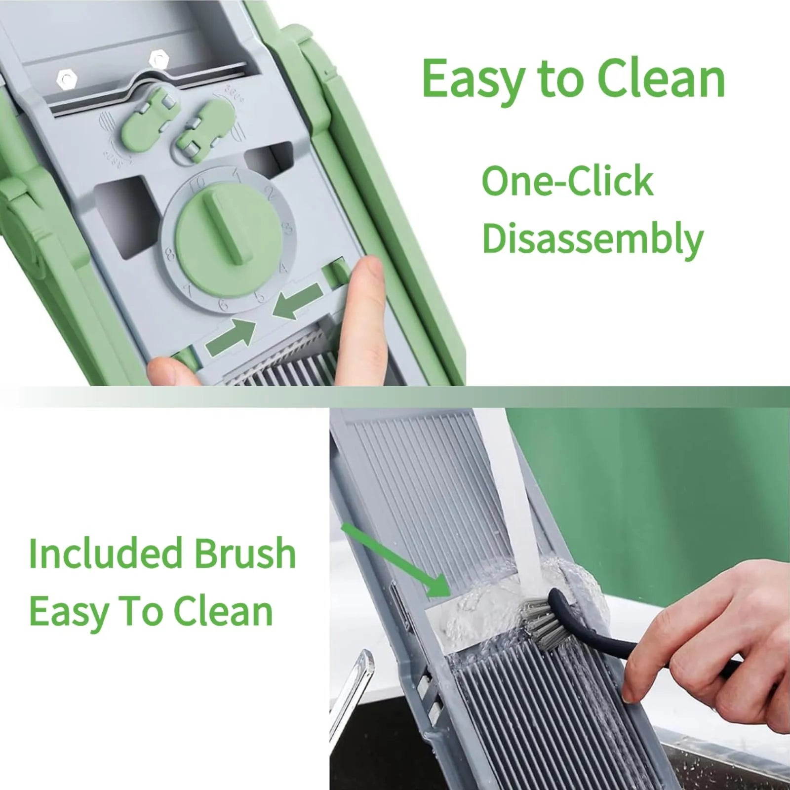 Mroace Adjustable Safe Mandoline Vegetable Slicer