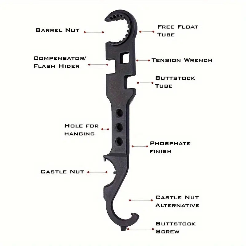 Mroace 8-In-1 Multifunctional Combination Wrench Tool