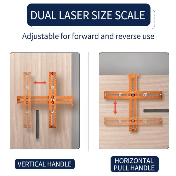 Mroace Universal Cabinet Handle Drill Guide with Aluminum Alignment Jig