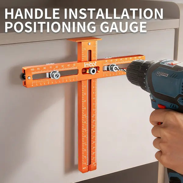 Mroace Universal Cabinet Handle Drill Guide with Aluminum Alignment Jig