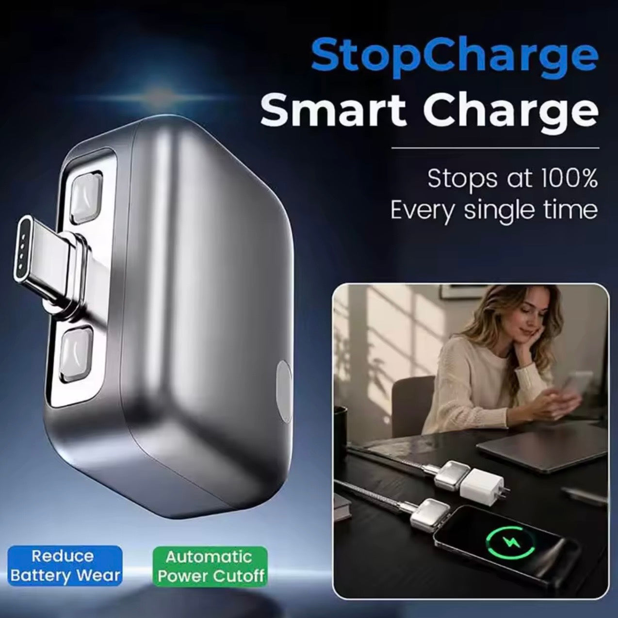Mroace Smart Auto Stop Charging Adapter