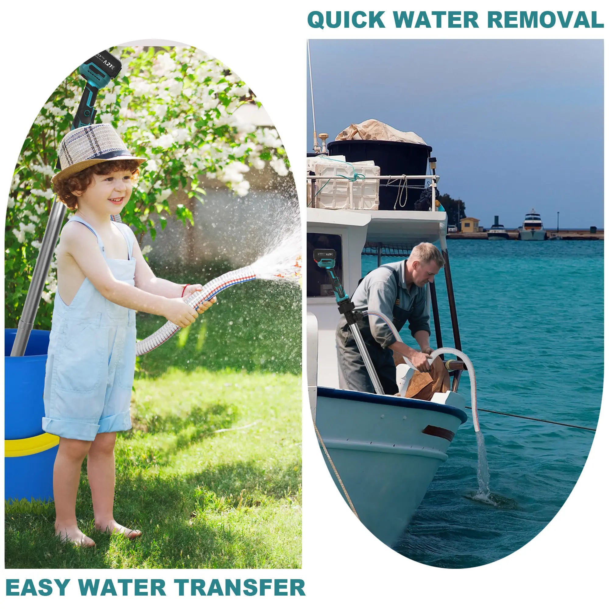Mroace Cordless Portable Water Transfer Pump