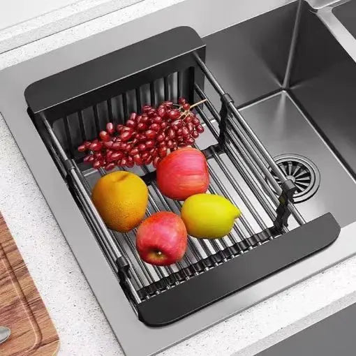 Mroace Expandable Stainless Steel Over Sink Dish Rack