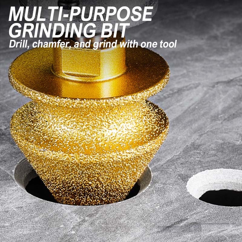 Mroace Brazed Diamond Chamfering Bit - Gold