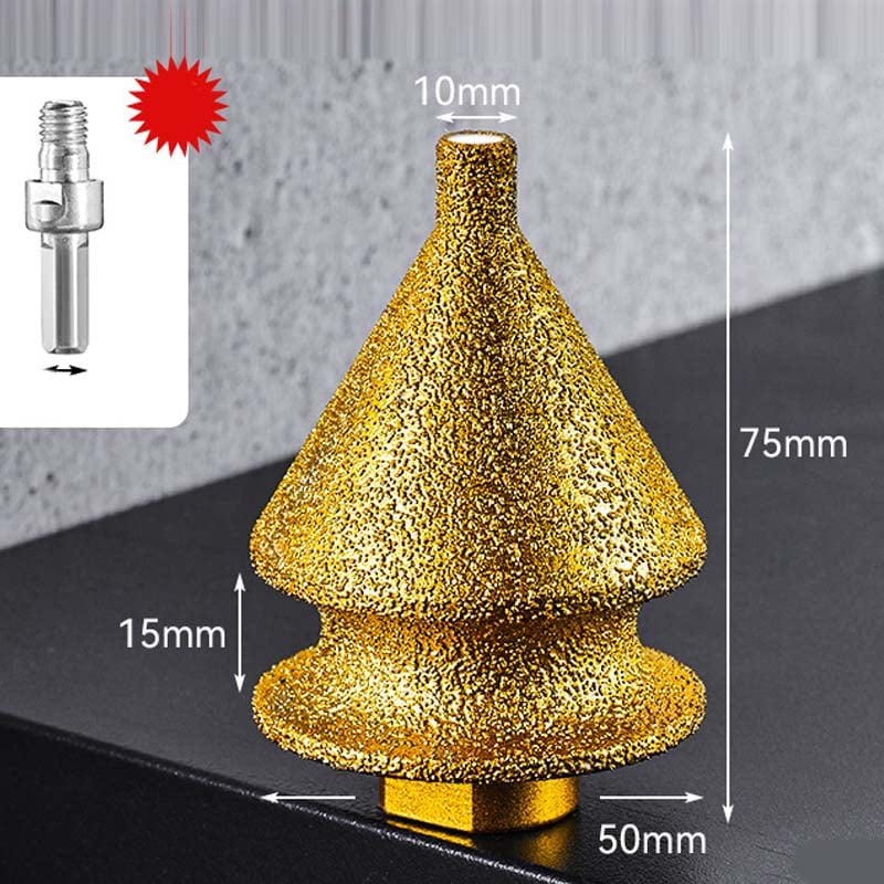 Mroace Brazed Diamond Chamfering Bit - Gold