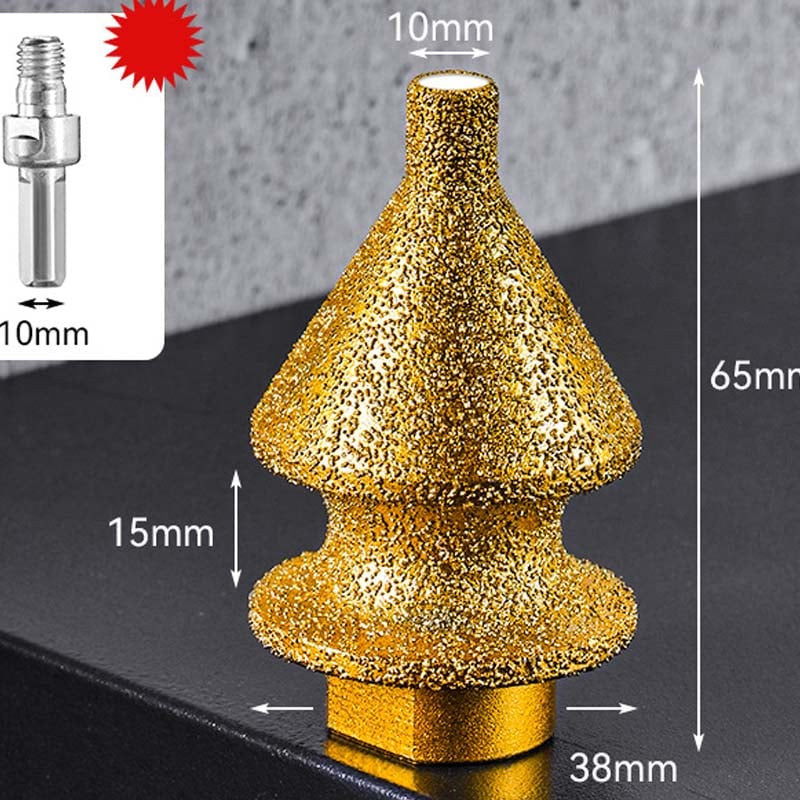 Mroace Brazed Diamond Chamfering Bit - Gold