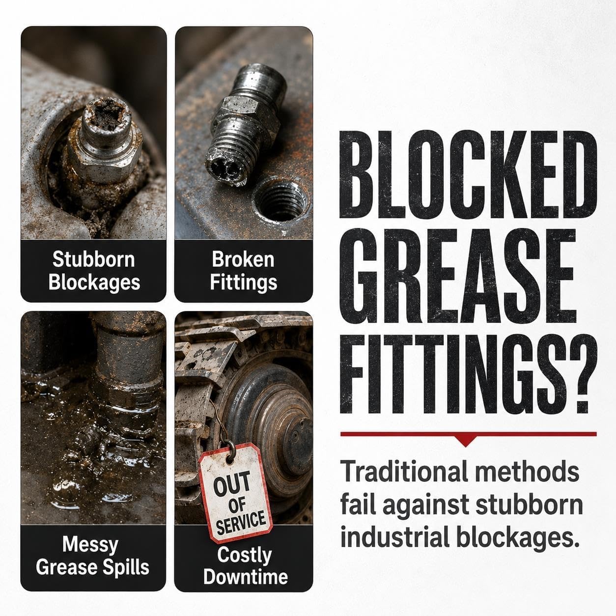 Mroace Heavy Duty Grease Fitting Cleaning Tool