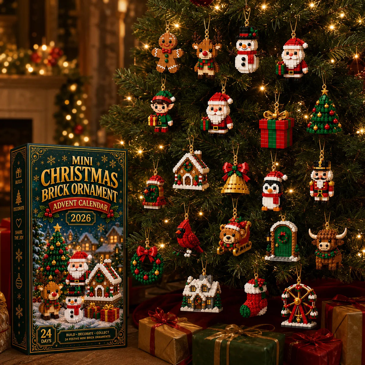 Mroace Buildable Christmas Ornament Advent Calendar🎄