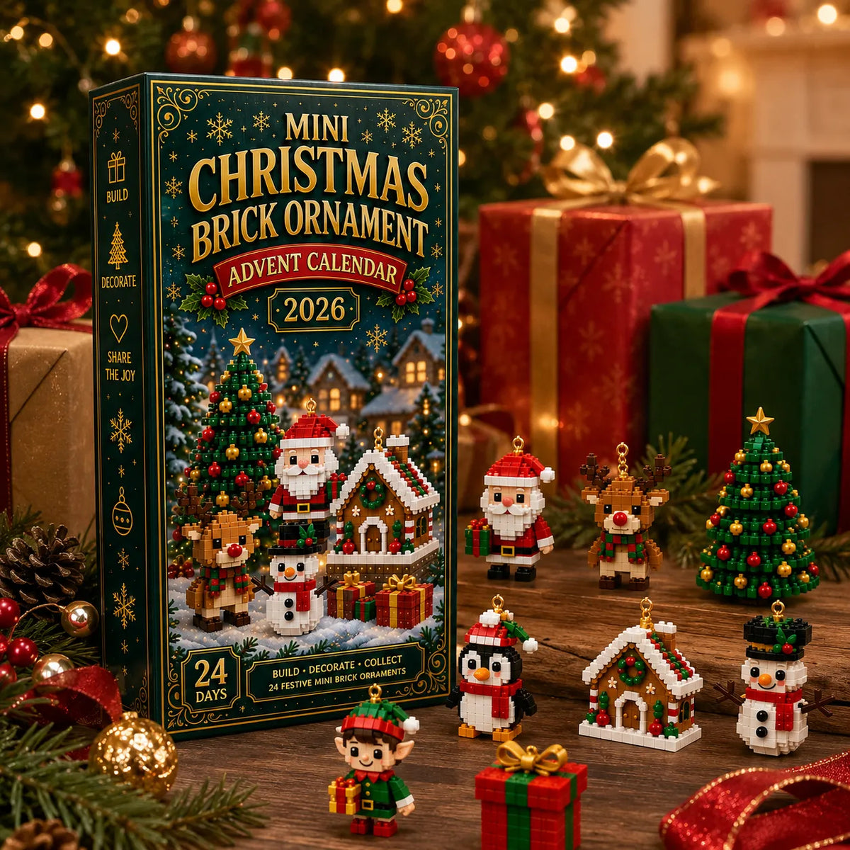 Mroace Buildable Christmas Ornament Advent Calendar🎄