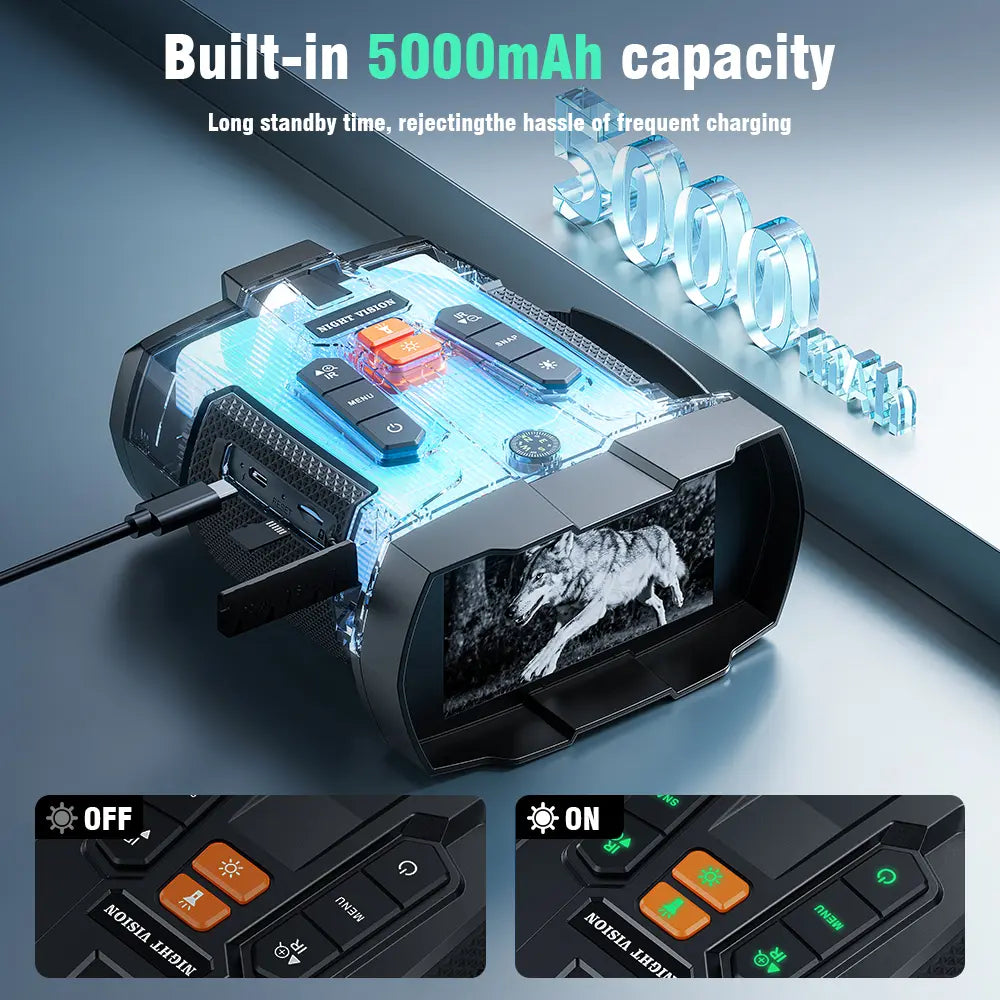 Mroace 4K Infrared Night Vision Goggles Binoculars