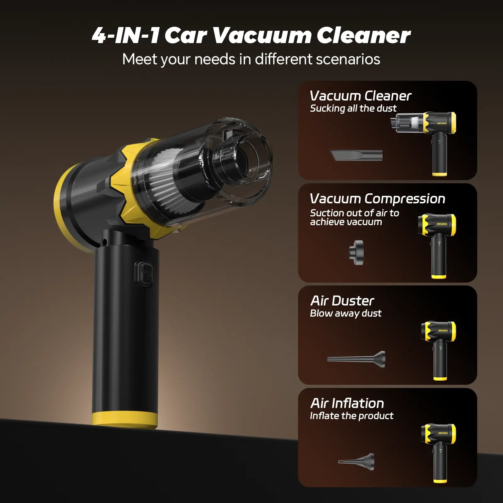 Mroace Portable Cordless Mini Vacuum Cleaner