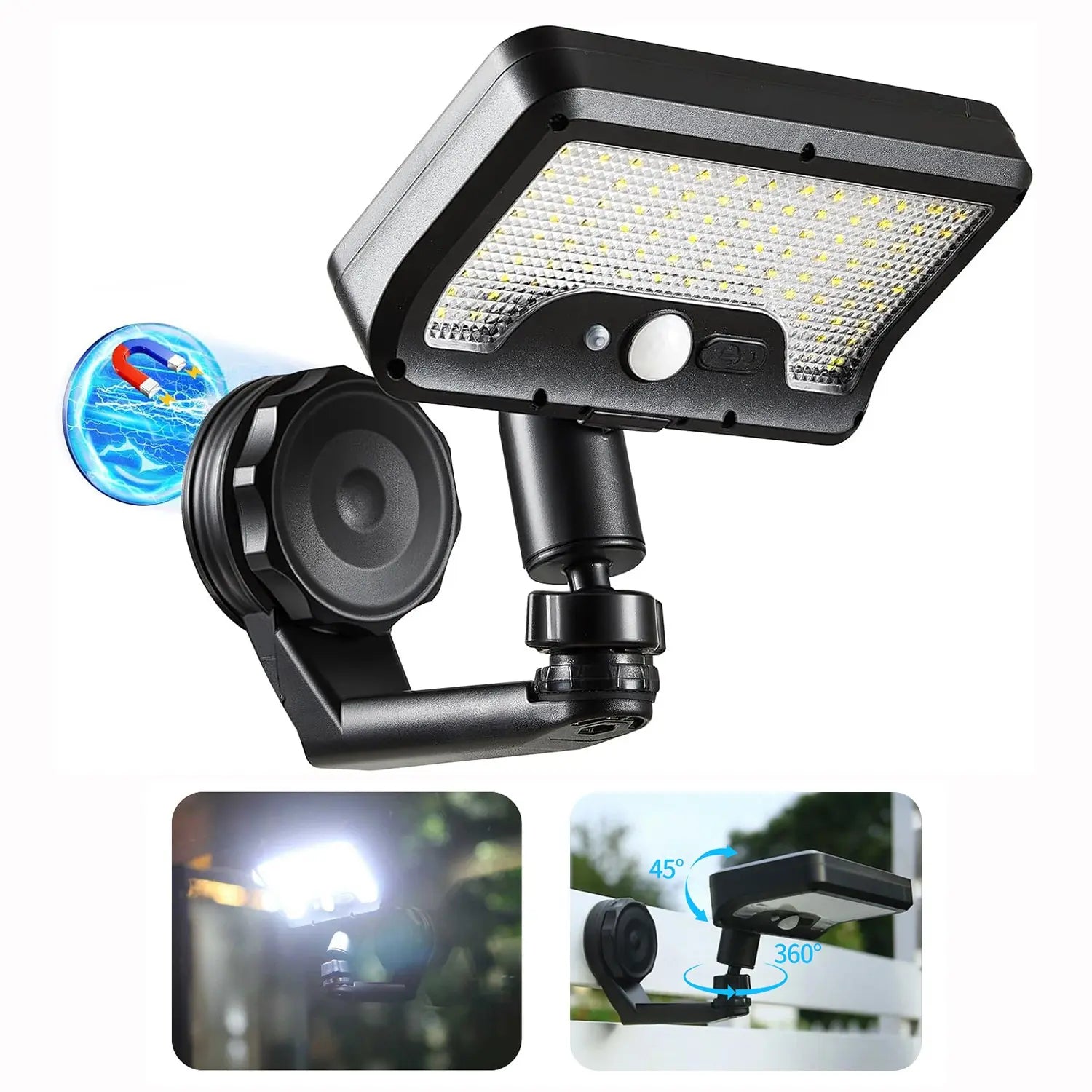 Mroace Magnetic Solar Lights Outdoor