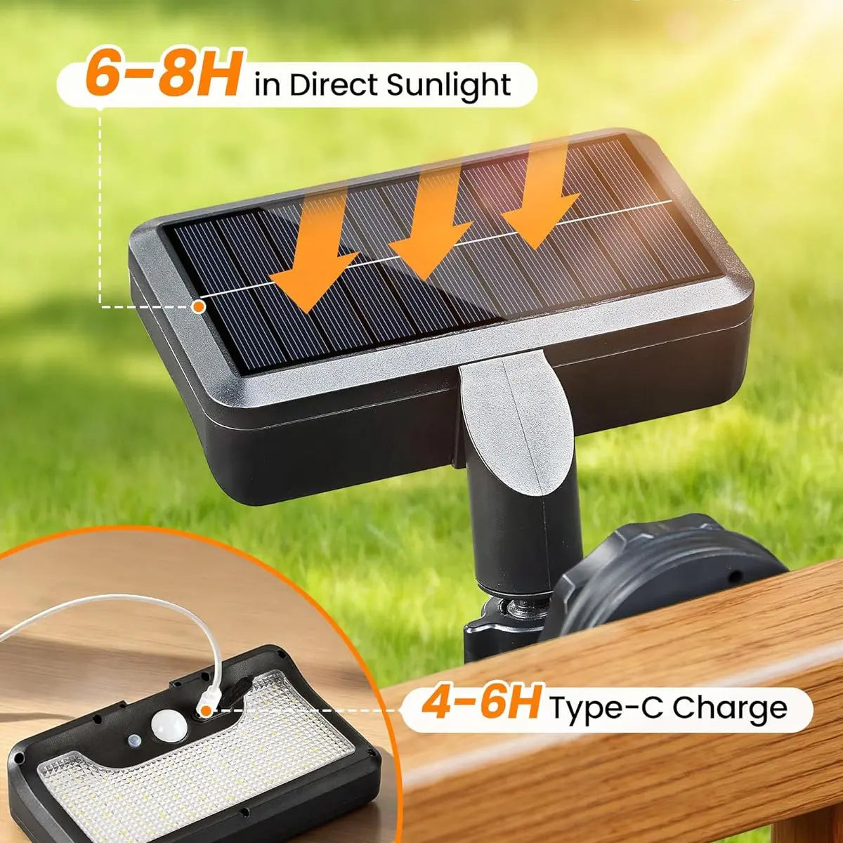 Mroace Magnetic Solar Lights Outdoor