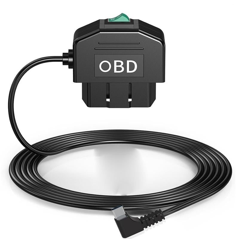 Mroace 24V-to-5V Low-Voltage Protection Dashcam OBD Hardwire Kit