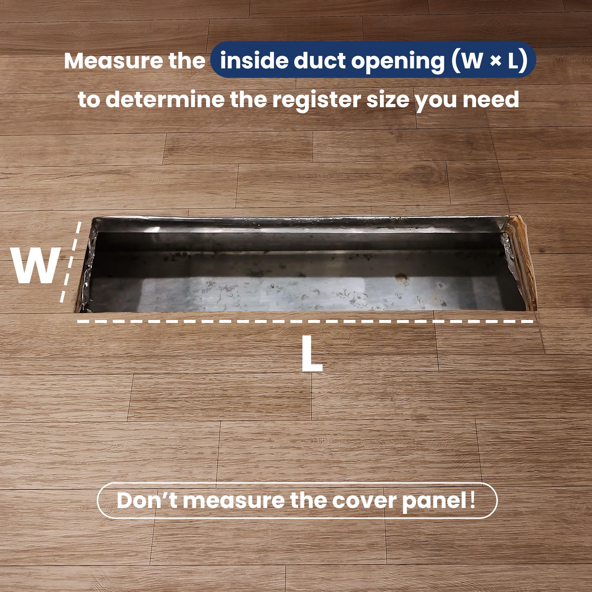 Mroace 2x10-Inch Aluminum Rustproof RV Floor Register