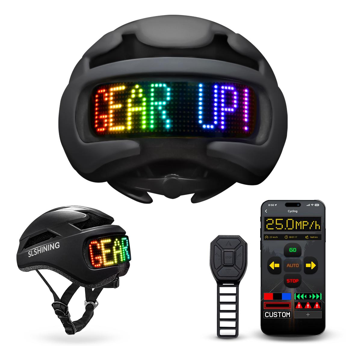 Mroace App-Controlled LED-Display Bikers Helmet
