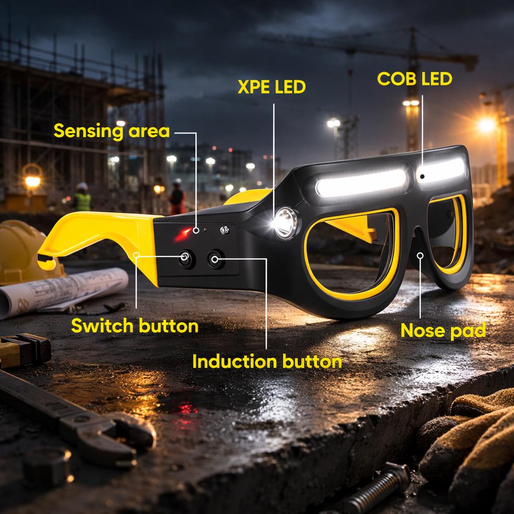 Mroace Gesture Control LED Glasses