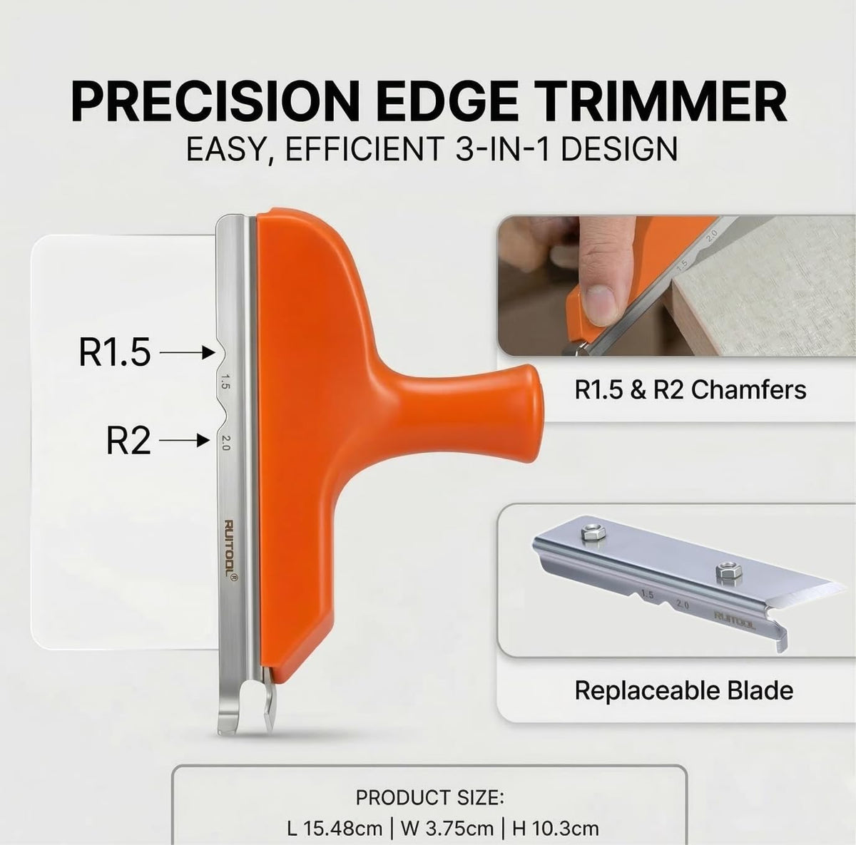 Mroace Stainless Steel Edge Banding Trimmer