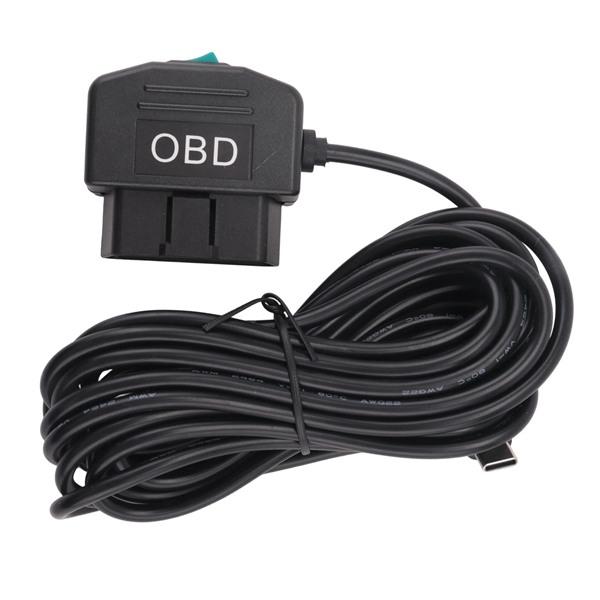 Mroace 24V-to-5V Low-Voltage Protection Dashcam OBD Hardwire Kit