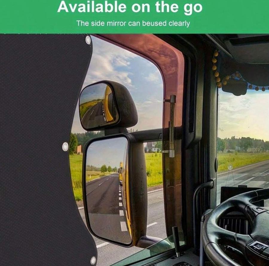 Mroace 2-Pack UV-Protection Semi-Truck Side Window Sun Shades