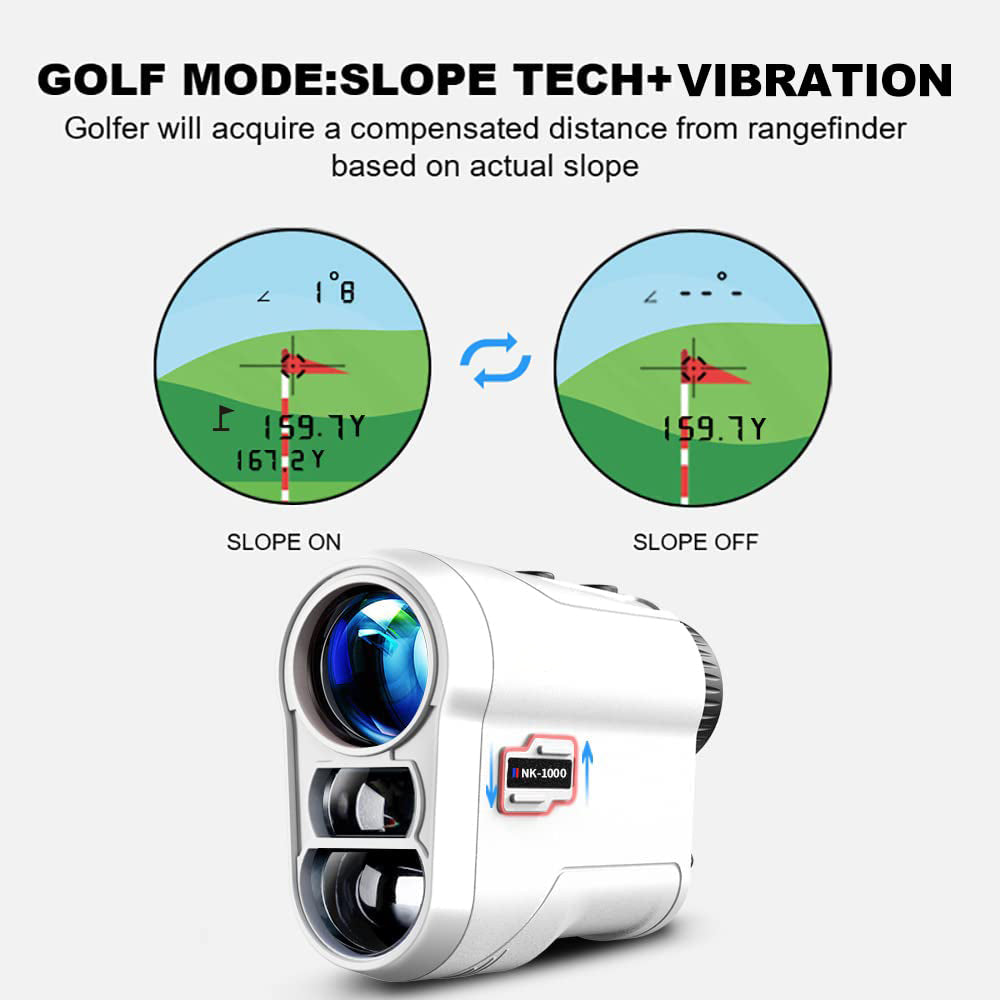 Mroace Rechargeable Laser Golf Rangefinder with Slope