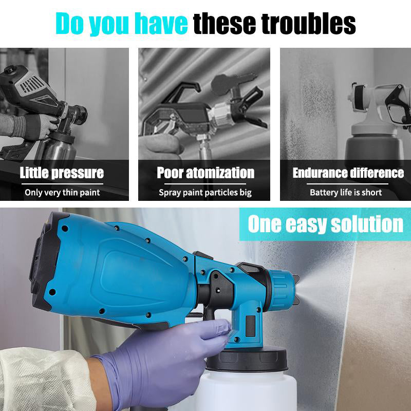 Mroace 21V Cordless HVLP Electric Paint Sprayer Kit