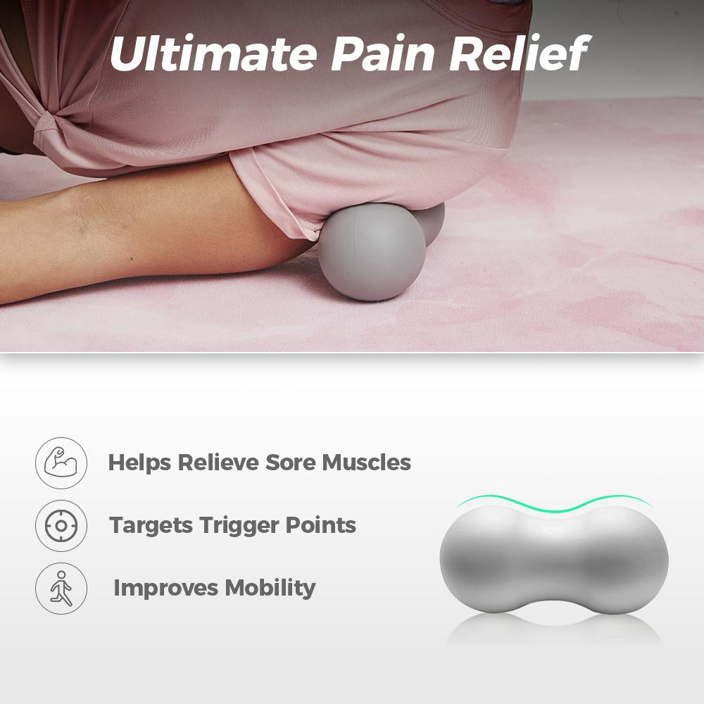 Mroace Highly-Durable Double Lacrosse Peanut Massage Ball