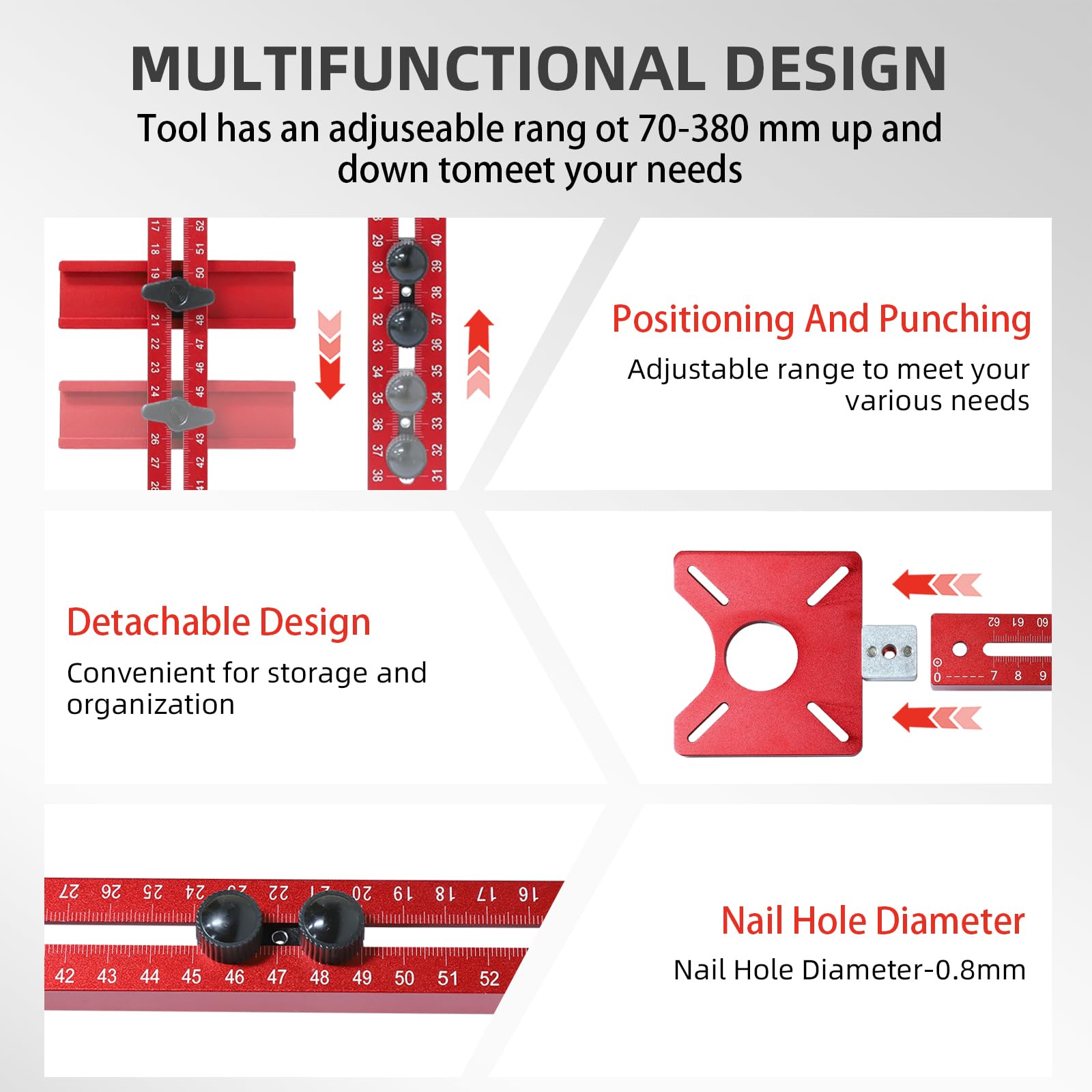 Mroace Adjustable Router Circle Cutting Jig