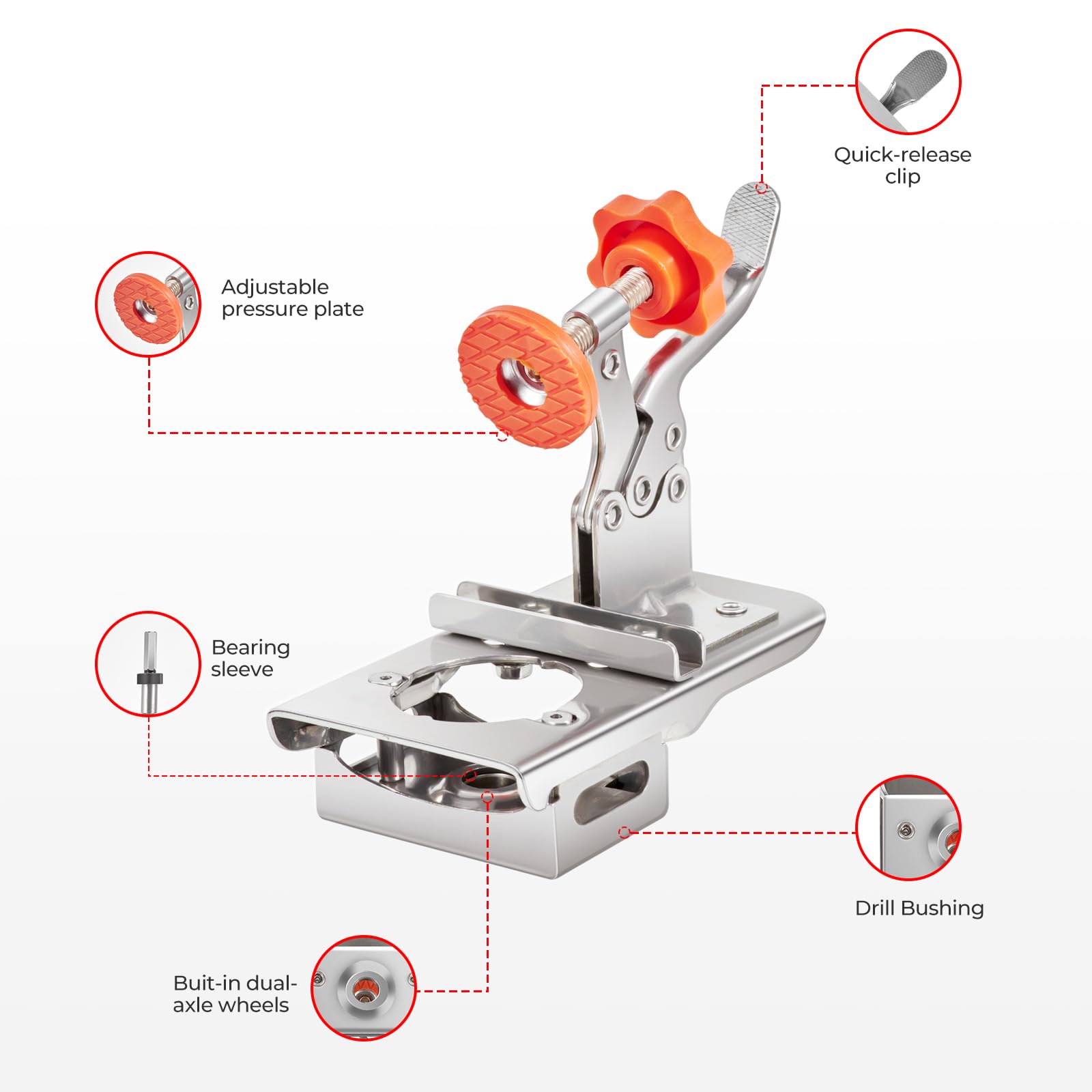Mroace Adjustable Concealed Hinge Clamp Jig