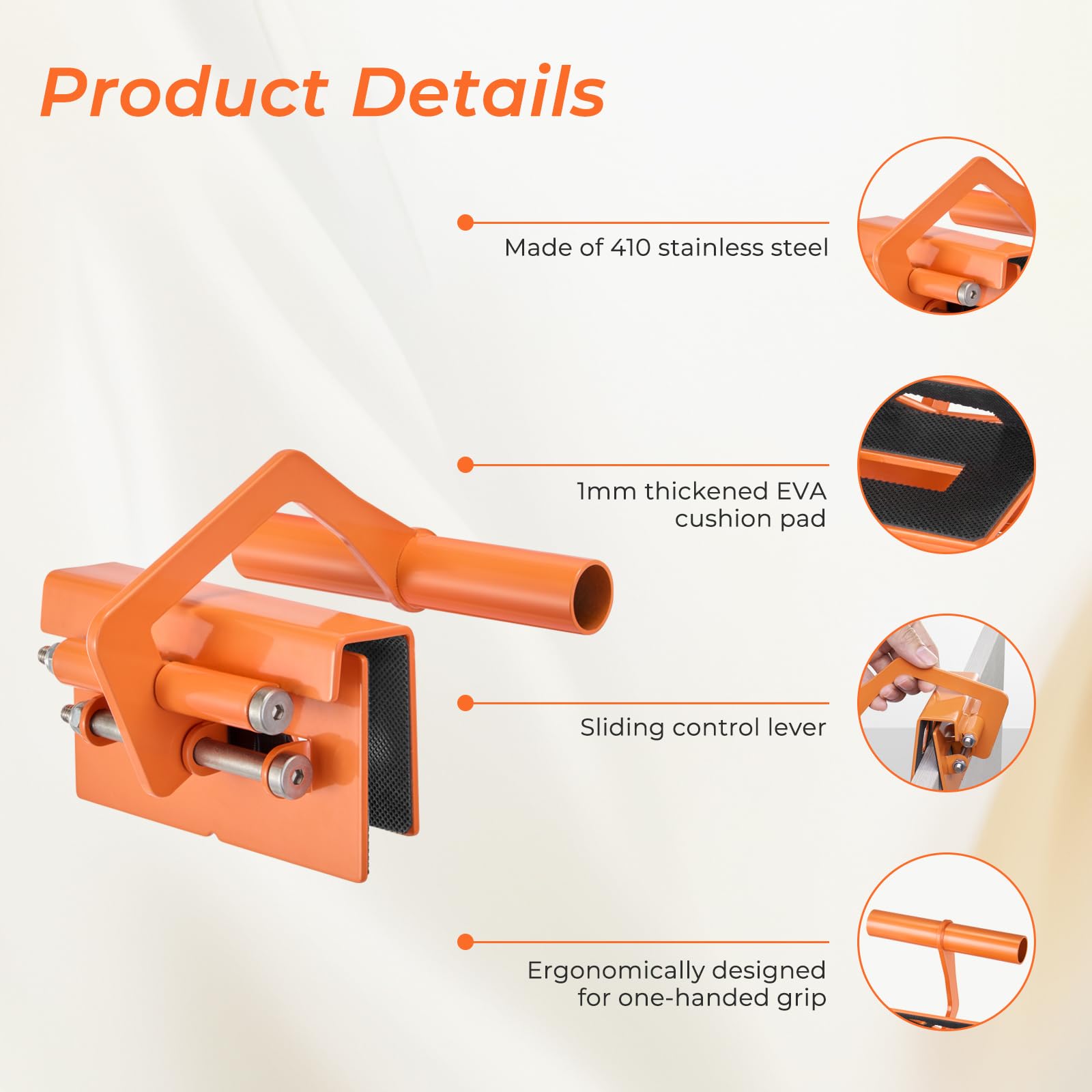Mroace Ergonomic Panel Carrier Lifting Tool