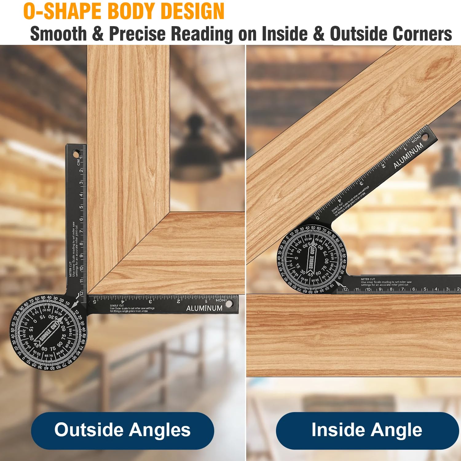 Mroace Aluminum 7-Inch Miter Saw Protractor