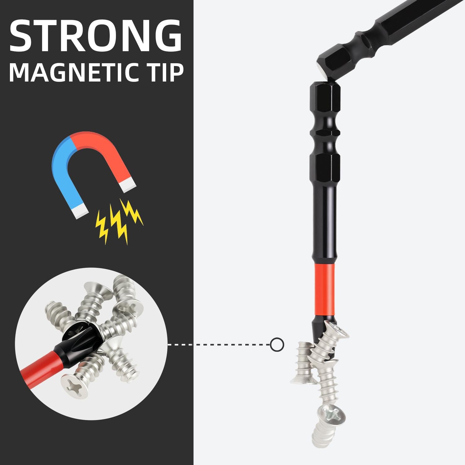 Mroace FPH2 Impact Screwdriver Bit Set for Electricians(10 pcs)