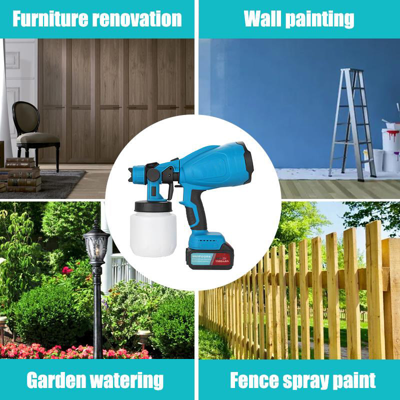Mroace 21V Cordless HVLP Electric Paint Sprayer Kit