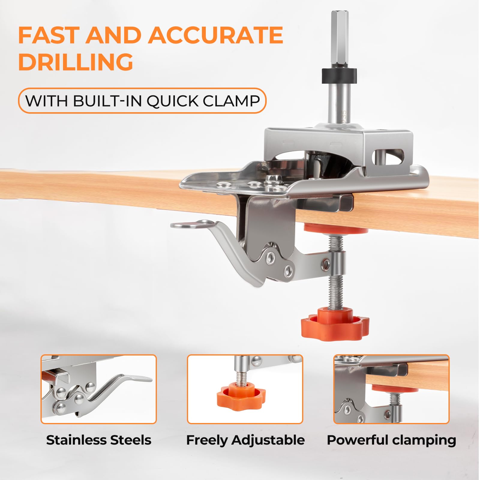Mroace Adjustable Concealed Hinge Clamp Jig